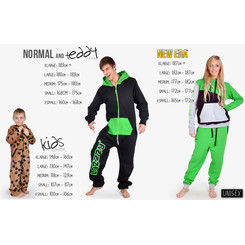 Lazzzy &reg; DUO Graphite / Green Jumpsuit Onesie Overall