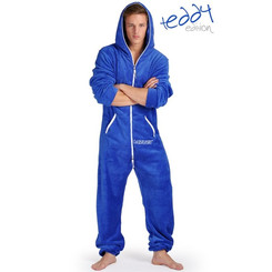Lazzzy &reg; Royal Blue Teddy Jumpsuit Onesie Overall