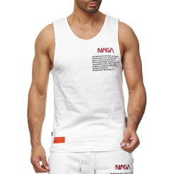 Red Bridge Herren Tank Top T-Shirt NASA Logo USA &Auml;rmellos