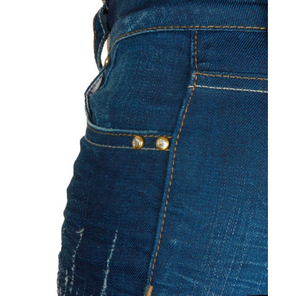 Red Bridge Damen Groovy Line Knit Jeans Hose Pants blau W26 L32