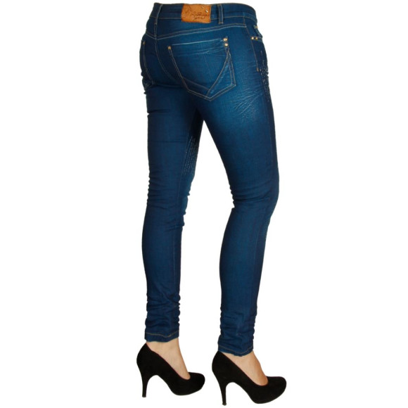 Red Bridge Damen Groovy Line Knit Jeans Hose Pants blau W27 L32