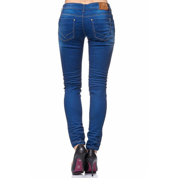 Red Bridge Damen Groovy Line Knit Jeans Hose Pants blau W28 L34