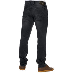 Reslad Jeans-Herren Slim Fit Basic Style Stretch-Denim Jeans-Hose RS-2063 Schwarz W29 / L32