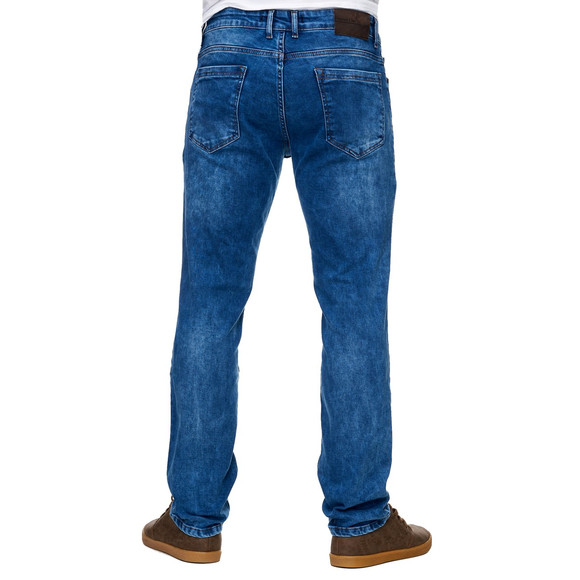 Reslad Jeans-Herren Slim Fit Basic Style Stretch-Denim Jeans-Hose RS-2063 Blau W29 / L30