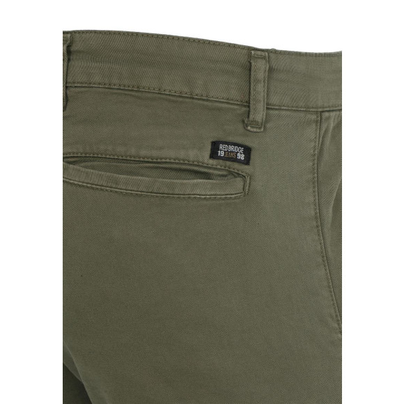 Red Bridge Herren Cargo Hose Colored Jeans Twill Work-Flex Khaki W36 L34