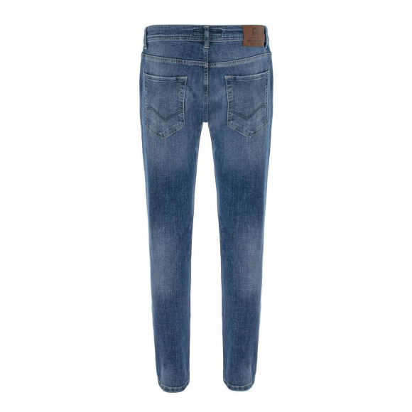 Red Bridge Herren Jeans Hose Slim-Fit Distressed Faded Wave Blau W30 L32