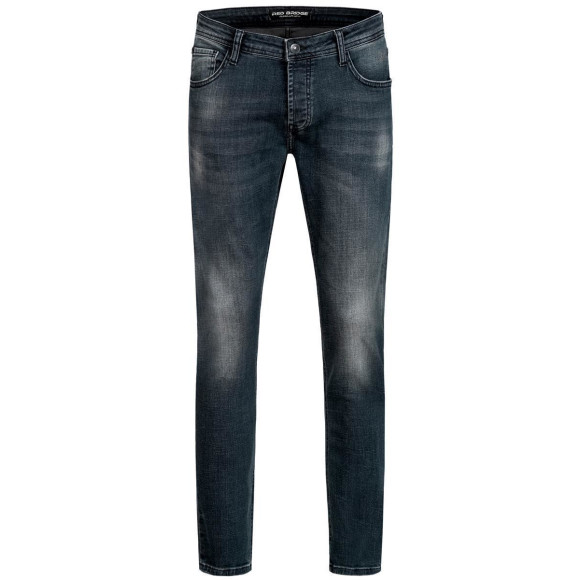 Red Bridge Herren Jeans Hose Slim-Fit Distressed Faded Shiny Schwarz W30 L34
