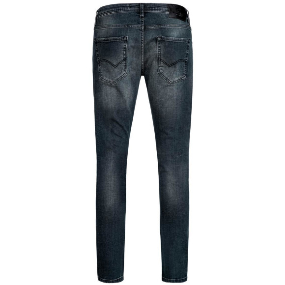 Red Bridge Herren Jeans Hose Slim-Fit Distressed Faded Shiny Schwarz W33 L32