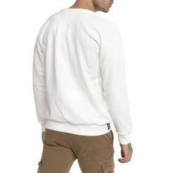 Red Bridge Herren Sweatshirt Basic Pullover Crewneck Premium Basic Ecru L