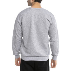 Red Bridge Herren Sweatshirt Basic Pullover Crewneck Premium Basic Grau M