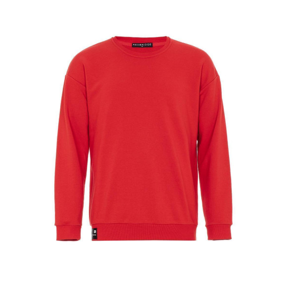 Red Bridge Herren Sweatshirt Basic Pullover Crewneck Premium Basic Rot XXL