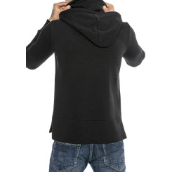 Red Bridge Herren Kapuzenpullover Hoodie Sweatshirt mit Kapuze und Stehkragen Schwarz XL