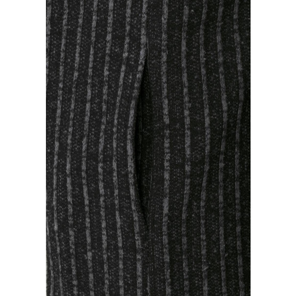Red Bridge Herren Cardigan Hoodie Sweat-Jacke Long Cut Striped Schwarz XL