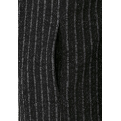 Red Bridge Herren Cardigan Hoodie Sweat-Jacke Long Cut Striped Schwarz XL