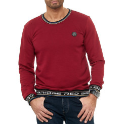 Red Bridge Herren Sweater Pullover Colored Stripes RB Bordeaux L