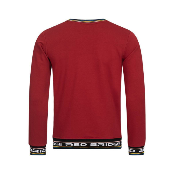 Red Bridge Herren Sweater Pullover Colored Stripes RB Bordeaux XXL