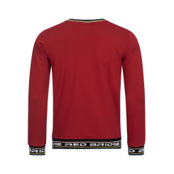 Red Bridge Herren Sweater Pullover Colored Stripes RB Bordeaux XXL