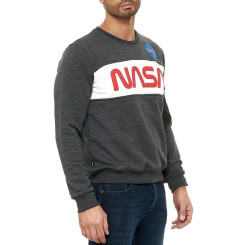 Red Bridge Herren Sweatshirt Pullover NASA Anthrazit XL
