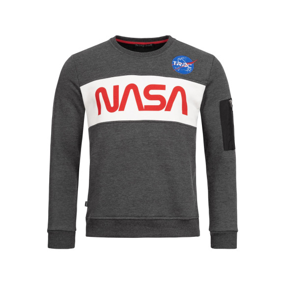 Red Bridge Herren Sweatshirt Pullover NASA Anthrazit XXL