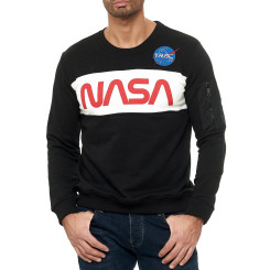 Red Bridge Herren Sweatshirt Pullover NASA Schwarz XXL