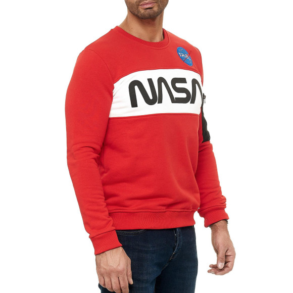 Red Bridge Herren Sweatshirt Pullover NASA Rot XL