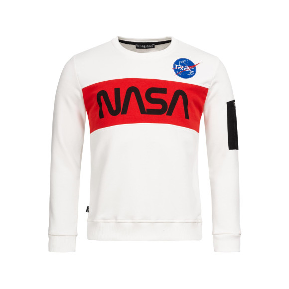 Red Bridge Herren Sweatshirt Pullover NASA Weiß L