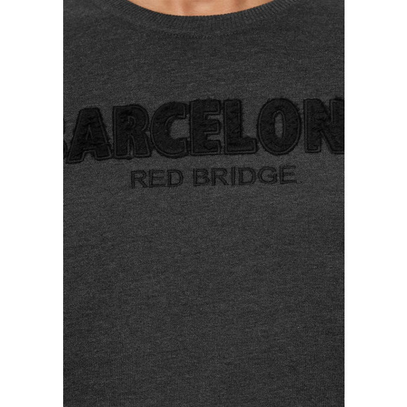 Red Bridge Herren Sweater Pullover Barcelona Anthrazit S