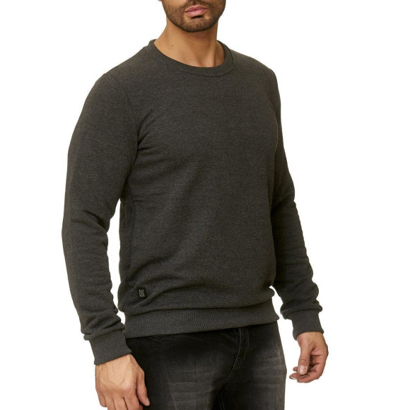Red Bridge Herren Crewneck Sweatshirt Pullover Premium Basic Anthrazit 4XL