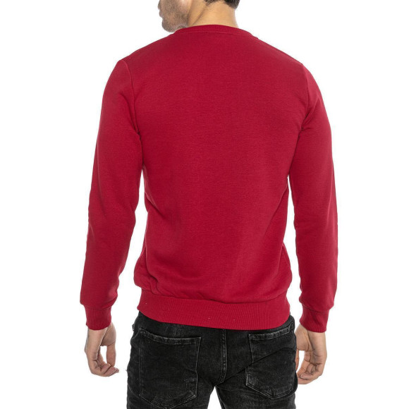 Red Bridge Herren Crewneck Sweatshirt Pullover Premium Basic Bordeaux 3XL