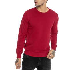 Red Bridge Herren Crewneck Sweatshirt Pullover Premium Basic Bordeaux 4XL