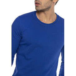 Red Bridge Herren Crewneck Sweatshirt Pullover Premium Basic Saxe Blau L