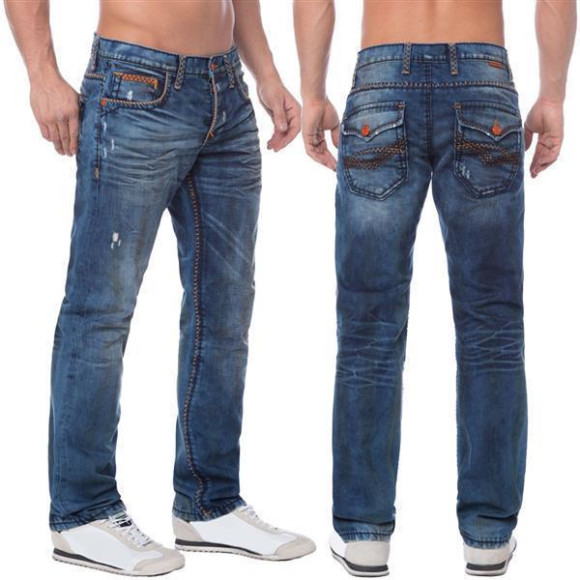 Cipo & Baxx Herren Denim Jeans blue blau C-886