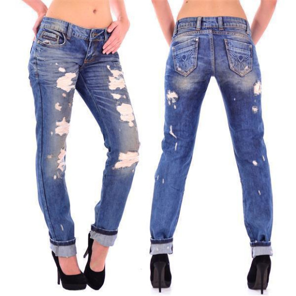 Cipo & Baxx Damen Jeans Hose CBW-0355