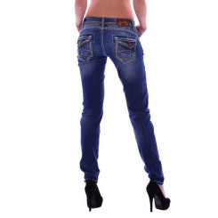 Cipo & Baxx Damen Jeans Hose blue blau WD202