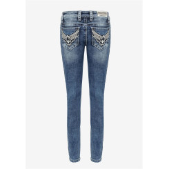 Cipo &amp; Baxx Damen Jeans WD 401 in Skinny-Fit Style