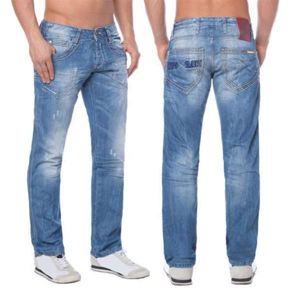 Cipo & Baxx Herren Denim Jeans blau blue C-600