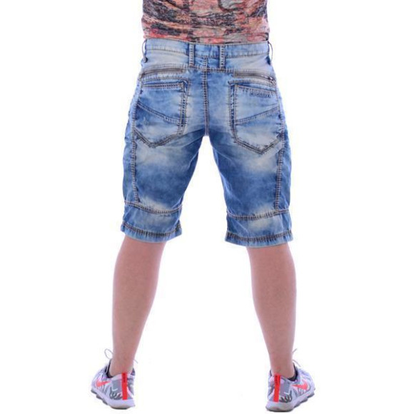 Cipo & Baxx Herren Jeans Denim Shorts Bermudas Blau Blue C-0090