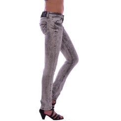 Cipo & Baxx C 46006 Damen Frauen Women Jeans Hose Jeanshose Stretch grey grau W24 L32