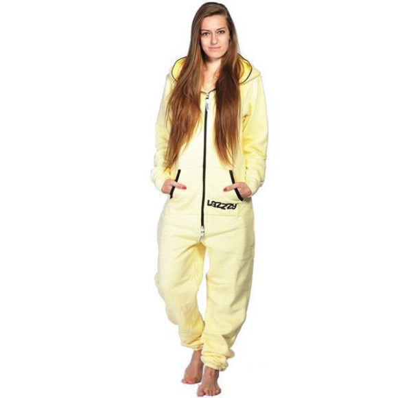 Lazzzy ® Vanilla Yellow Jumpsuit Onesie Overall