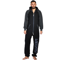 Lazzzy ® DUO Black / Graphite Jumpsuit Onesie Overall