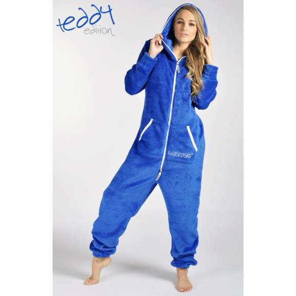 Lazzzy ® Royal Blue Teddy Jumpsuit Onesie Overall