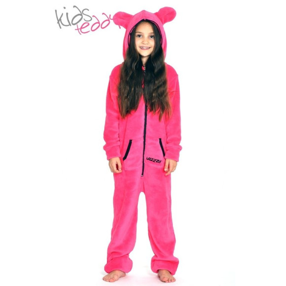 Lazzzy &reg; Pink Teddy Kids Jumpsuit Onesie Overall