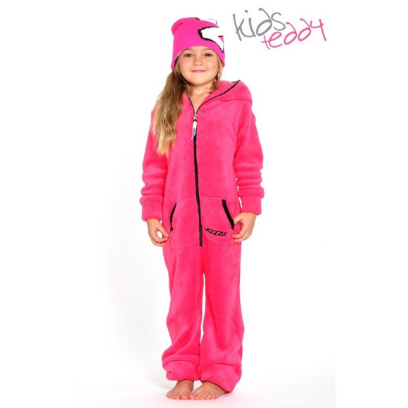 Lazzzy &reg; Pink Teddy Kids Jumpsuit Onesie Overall