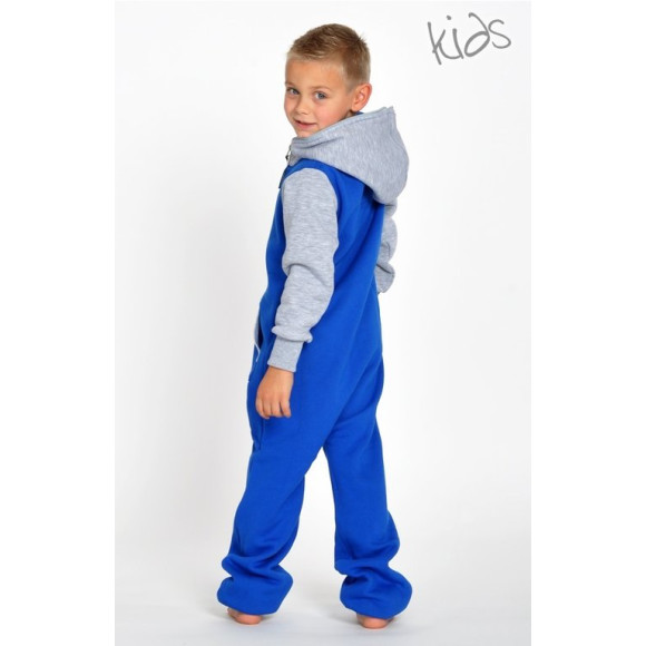 Lazzzy ® Blue / Grey Kids Jumpsuit Onesie Overall