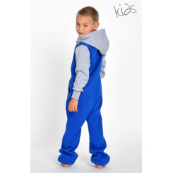 Lazzzy ® Blue / Grey Kids Jumpsuit Onesie Overall