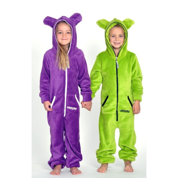 Lazzzy &reg; Limet Green Teddy Kids Jumpsuit Onesie Overall