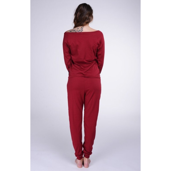 Lazzzy ® SUMMY Claret Red rot Jumpsuit Onesie Overall