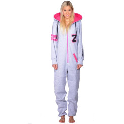 Lazzzy ® Fashion Grey Pink grau Jumpsuit Onesie Overall