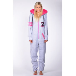 Lazzzy ® Fashion Grey Pink grau Jumpsuit Onesie Overall