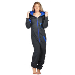 Lazzzy ® Fashion Graphite Ocean Blue Jumpsuit Onesie Overall